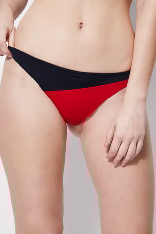 Bas de maillot Rouge et bleu nuit