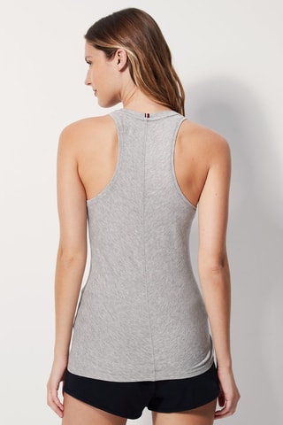 Débardeur slim Gris clair chiné