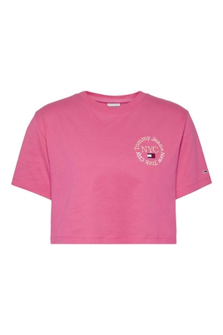 Crop top en coton biologique Rose