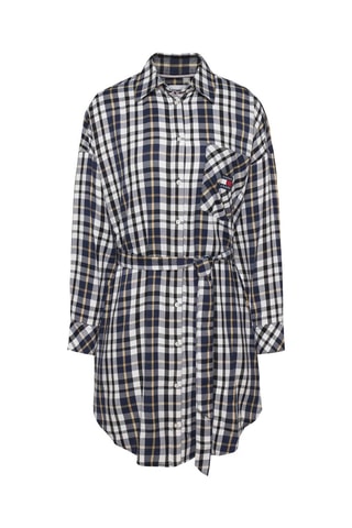 Robe chemise Bleu marine et blanc