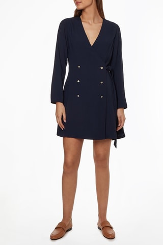 Robe portefeuille Bleu marine