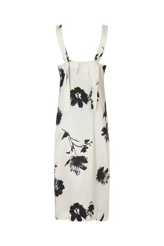 Robe midi - Ecru et noir