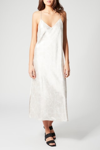 Robe droite tie and dye - Beige