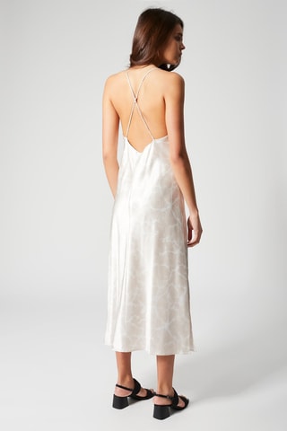 Robe droite tie and dye - Beige