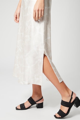 Robe droite tie and dye - Beige