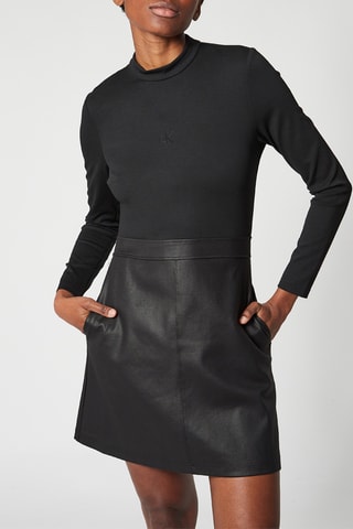 Robe trompe-l’œil - Noir
