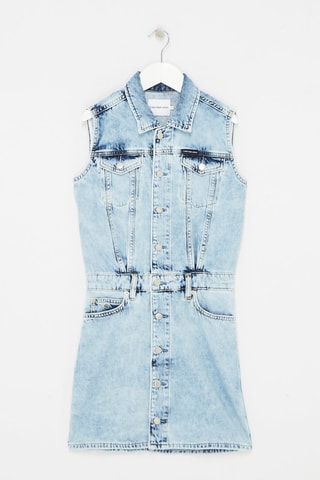 Robe chemise en jean - Ciel