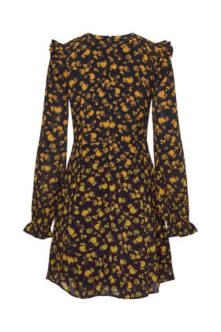 Robe patineuse Noir et jaune