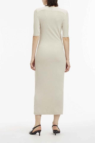 Robe fourreau Beige