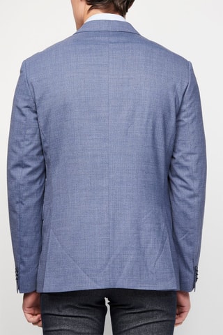 Veste de costume en laine - Bleu