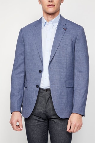 Veste de costume en laine - Bleu
