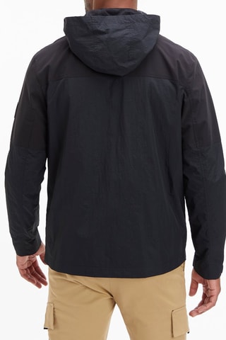 Coupe-vent à capuche Noir