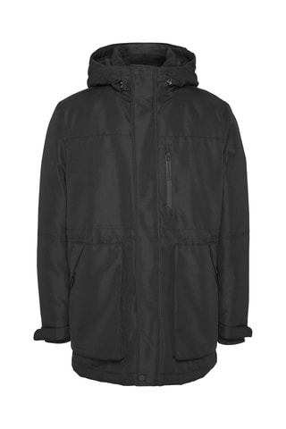 Parka à capuche Noir