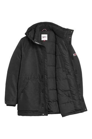 Parka à capuche Noir