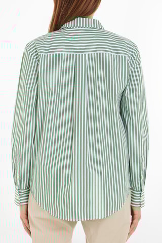 Chemisier en coton biologique Vert et blanc