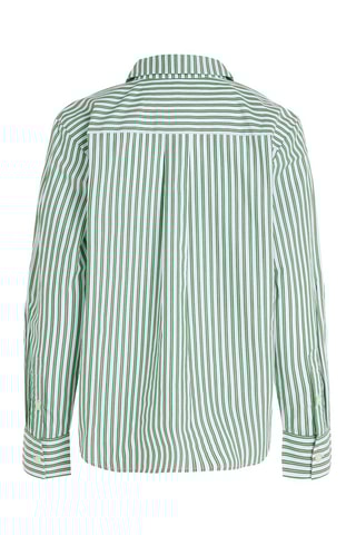 Chemisier en coton biologique Vert et blanc