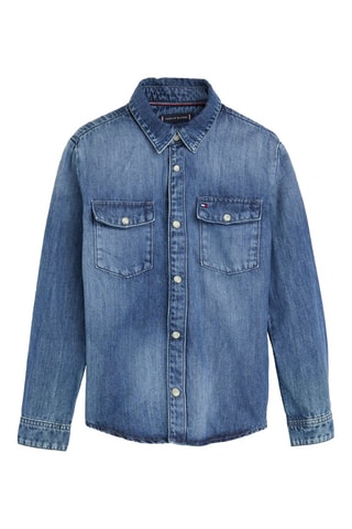 Chemise en jean Bleu marine