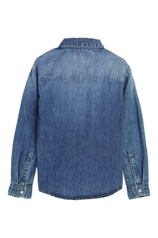 Chemise en jean Bleu marine