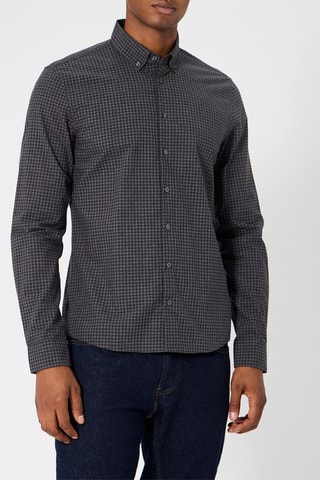 Chemise - Noir et gris chiné
