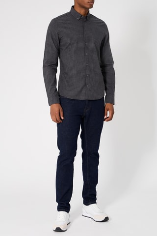 Chemise - Noir et gris chiné