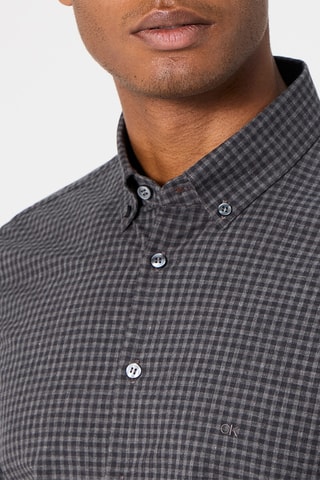 Chemise - Noir et gris chiné