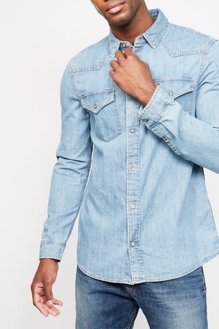 Chemise en jean Bleu