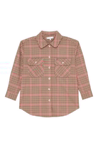 Chemise Marron et rose