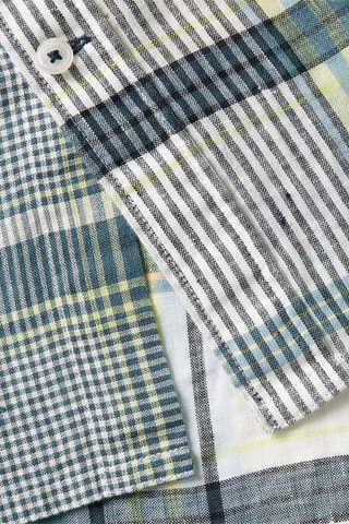 Chemise en lin Bleu