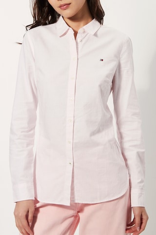 Chemise Rose poudré et blanc