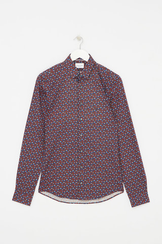 Chemise stretch - Bleu marine