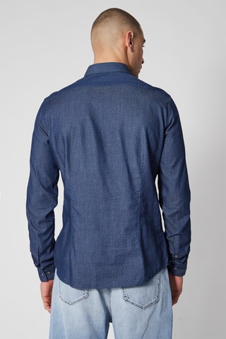 Chemise - Bleu marine et écru