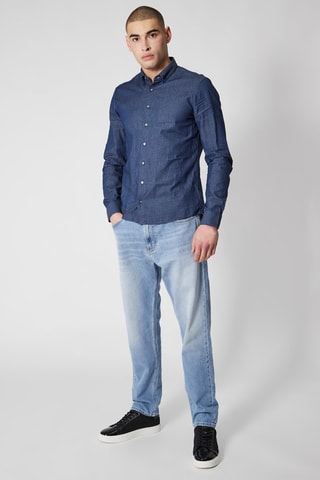 Chemise - Bleu marine et écru