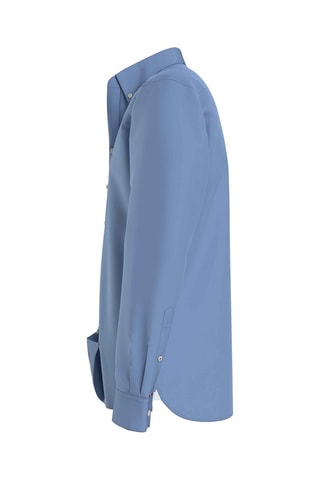 Chemise en coton biologique Bleu