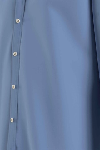 Chemise en coton biologique Bleu