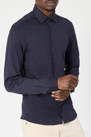 Chemise slim Bleu nuit