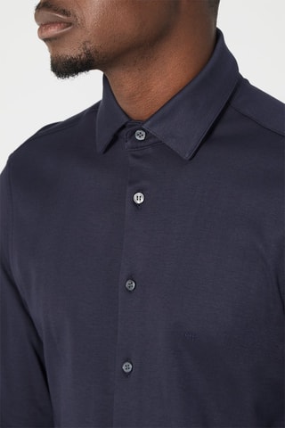 Chemise slim Bleu nuit
