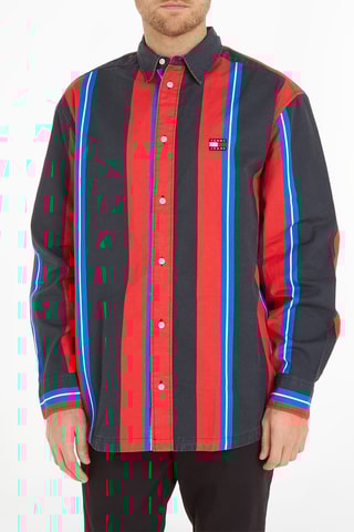 Chemise Noir et bleu roi