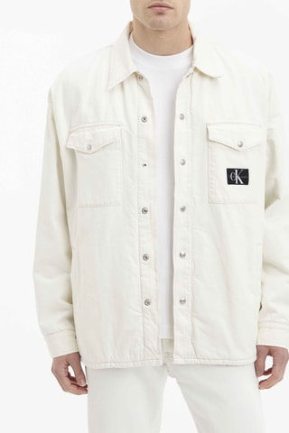 Surchemise en jean Blanc