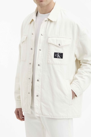 Surchemise en jean Blanc