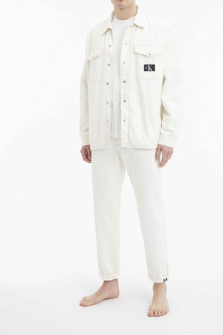 Surchemise en jean Blanc