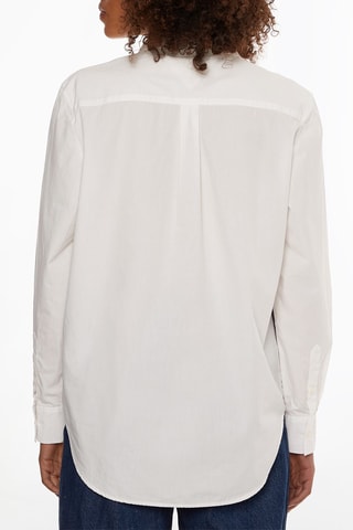 Chemise en coton biologique Blanc