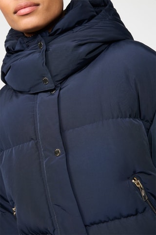Doudoune longue à capuche Tommy x Gigi - Bleu marine