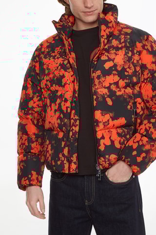 Doudoune - Orange et noir
