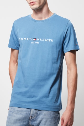 T-shirt en coton biologique Bleu