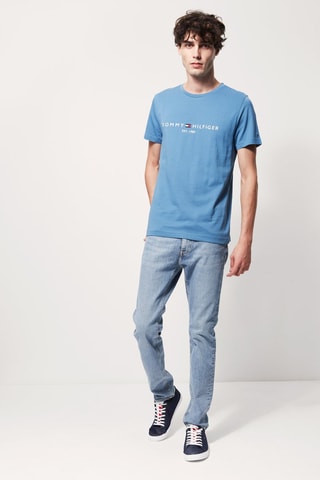 T-shirt en coton biologique Bleu