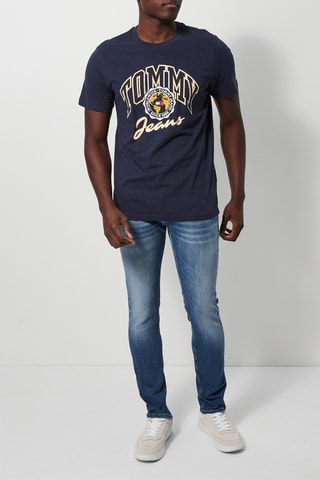 T-shirt Bleu marine chiné