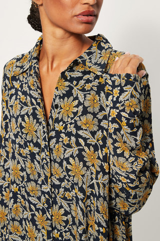 Blouse Bleu marine et jaune