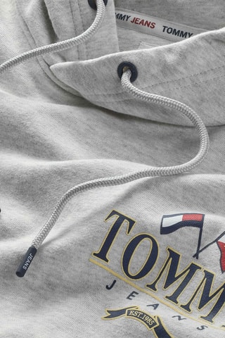 Sweat à capuche Gris clair chiné