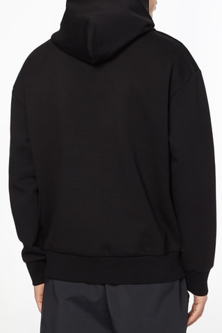 Sweat à capuche en coton biologique Noir