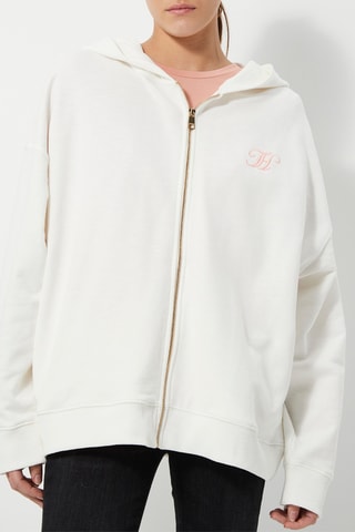Sweat à capuche Blanc